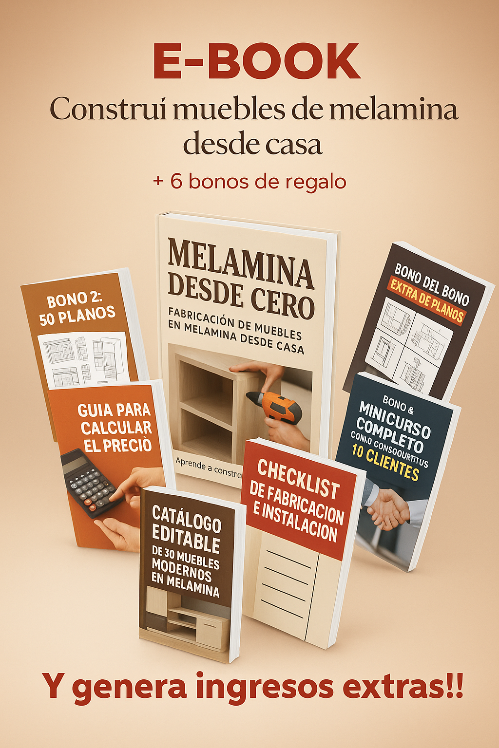 Curso de construcción de muebles en melamina.